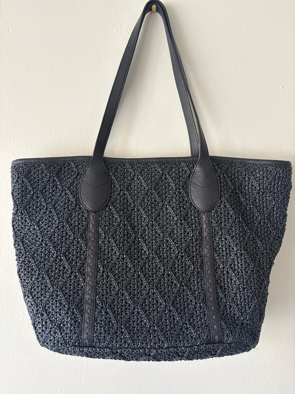 Talbots Leather Navy Handbag